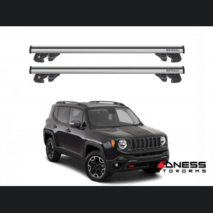 Jeep Renegade Roof Rack Cross Bars - for models w/ factory roof rails - Silver